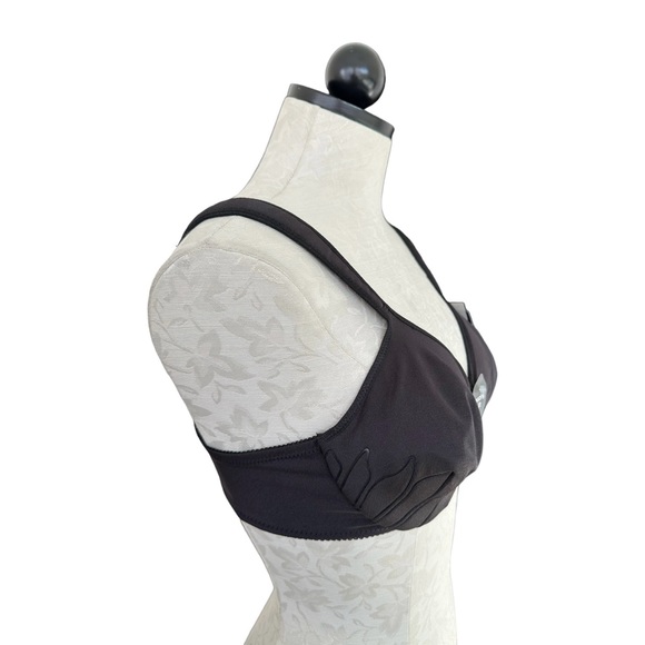 Bali NEW Live It Up Seamless Underwire Bra Petal Pattern Black Size 36C - Picture 6 of 16